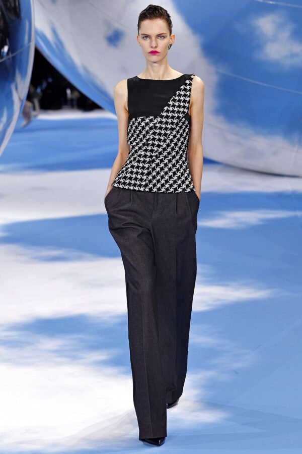 Dior F/W ’13 by Raf Simons Houndstooth Bustier